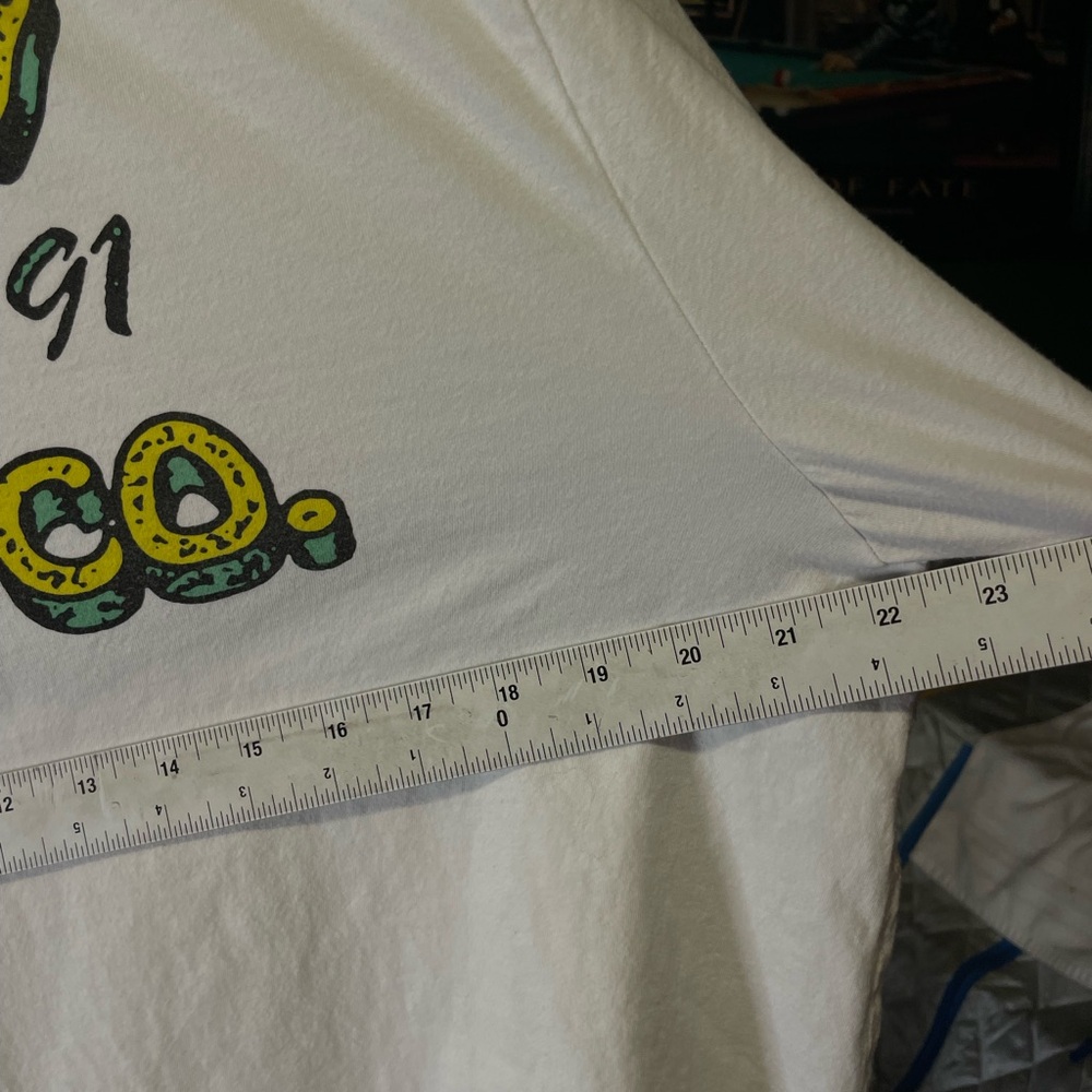 Volcom White and Yellow Graphic Tee - Picture 6 of 7